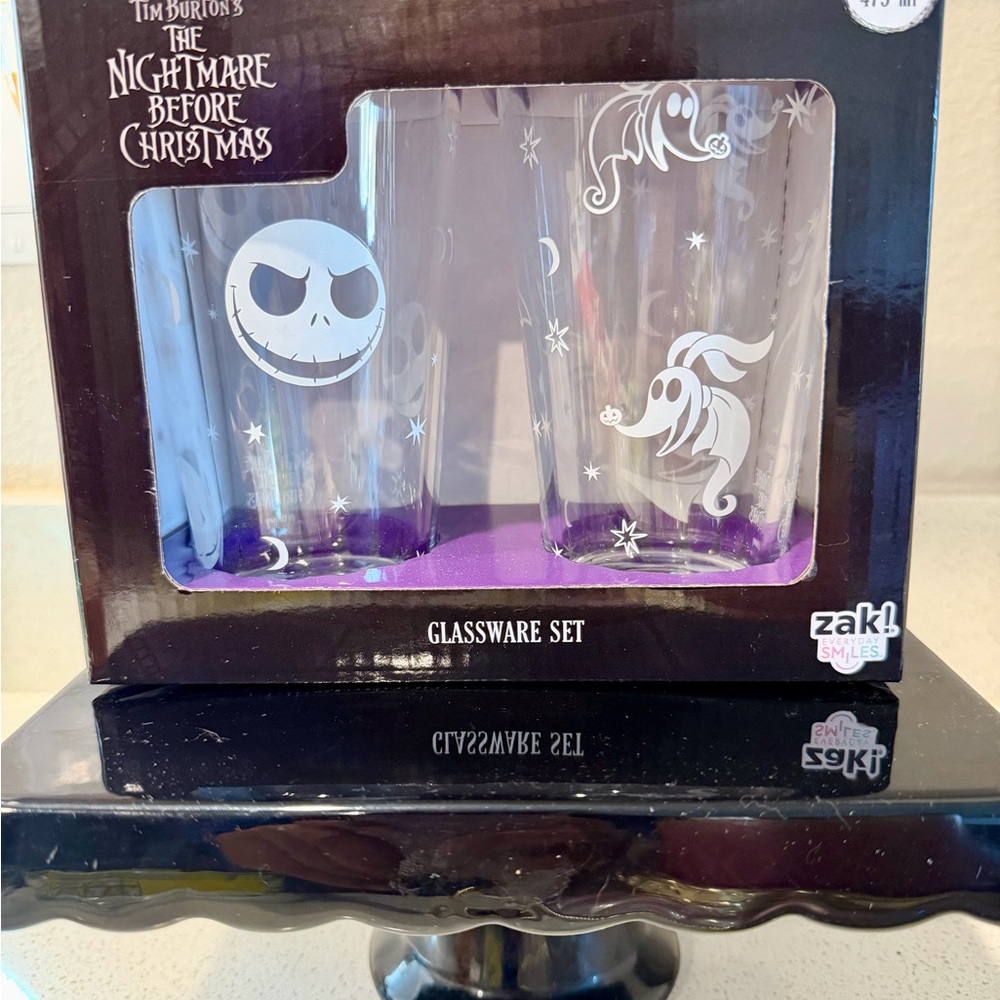 The Nightmare Before Christmas Glassware Set - Jack Skellington & Zero